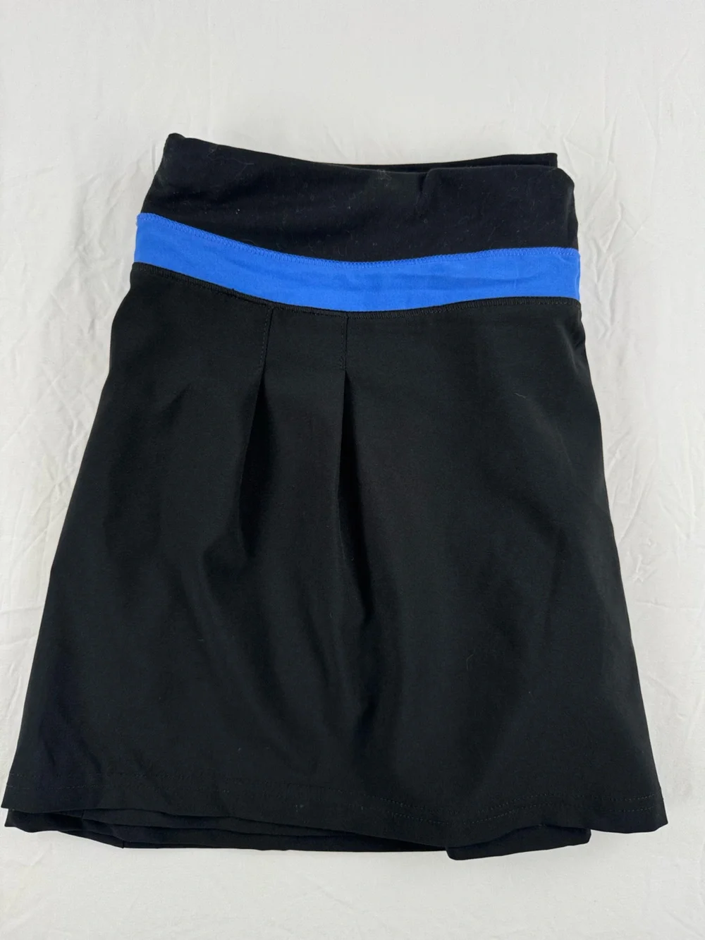 adidas Black Skirt with Blue Waistband with Built in Shorts - Picture 4 of 16